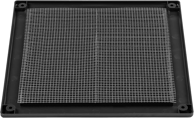 2-Pack 8" x 8" Square Air Vent Cover – Black Plastic Vent Deflector - Image 9