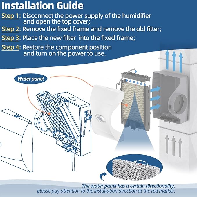 10 Humidifier Filter Water Panel Replacement - Image 6