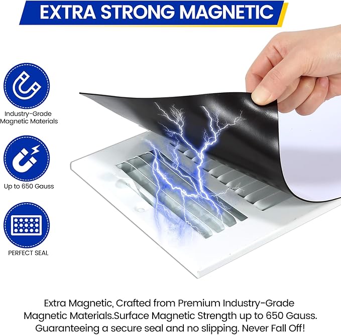 Magnetic Vent Covers, Extra Strong Magnets, Complete Seal, Air Vent Covers - Image 2