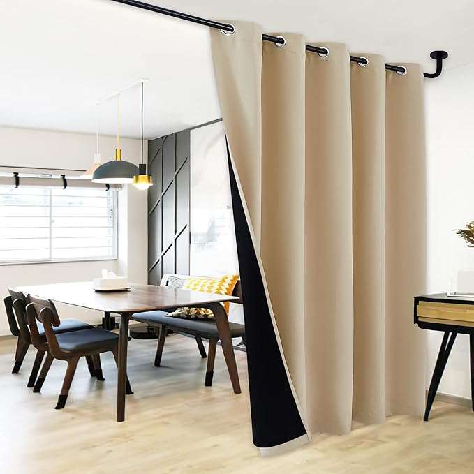 NICETOWN Thermal Insulated 100% Blackout Curtains, Noise Reducing Heavy-Duty by NICETOWN