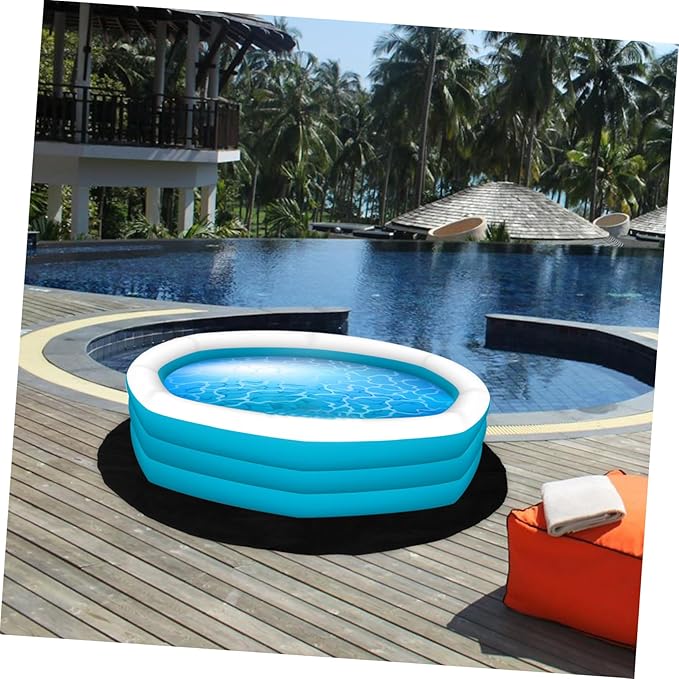 Toyvian Non-Slip Hot Tub Felt Mat Round Waterproof Cushion Pad - Image 6