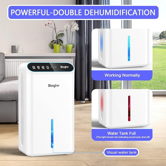 Dehumidifiers, Dehumidifier for Home Quiet Small Dehumidifier for Bedroom - Image 5