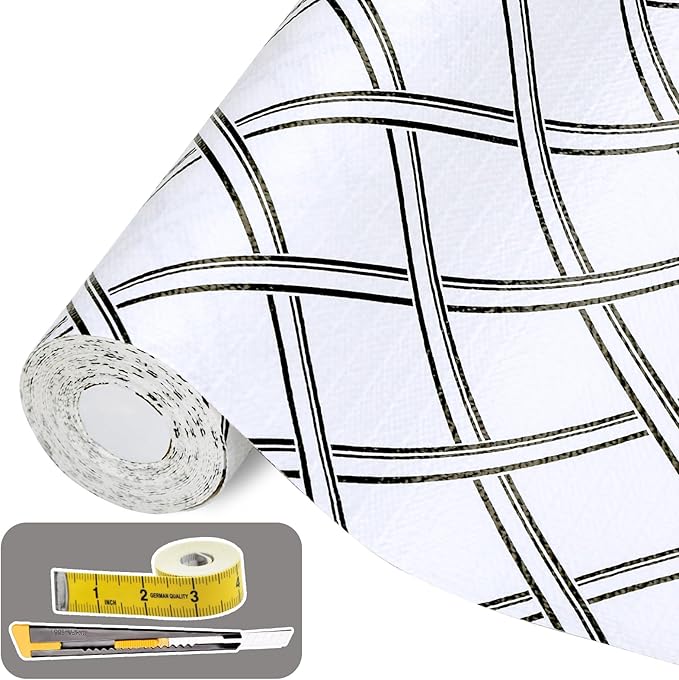 Drawer and Shelf Liner for Kitchen Cabinet: 12 in X 20 Ft Non Slip Waterproof by Kimhan