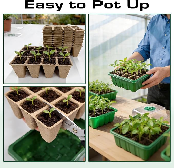 Seed Starter Tray Kit 10 Pack, Seed Starting Trays - Image 7