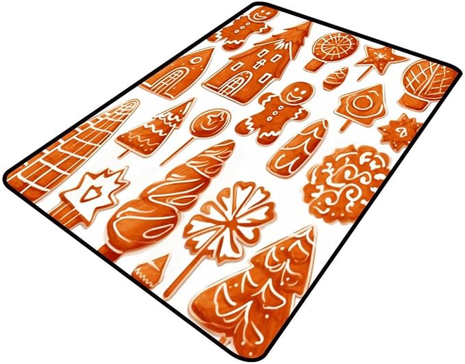 Broadloom, Cartoon Christmas Decor, Printing Patterns, Moisture Barrier Area by Snarena