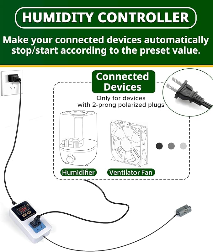 Humidifier Accessories Digital Humidity Controller - Image 3