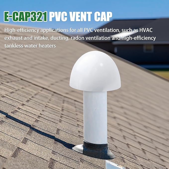Roof Vent Cap for 1.5" 2" 3"Roof Ventilation Cover - Image 4