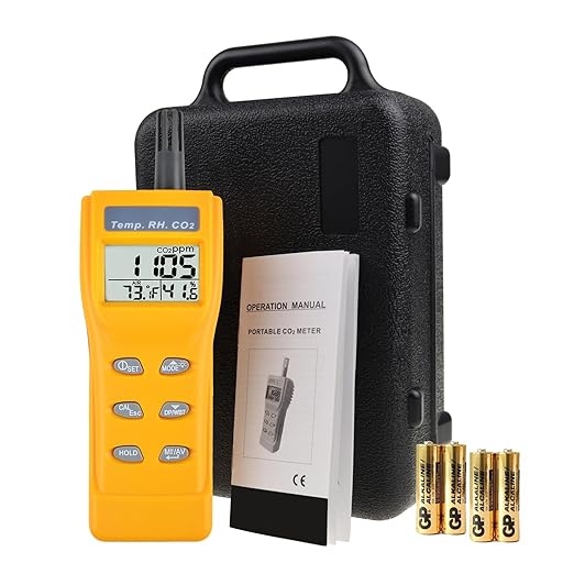 Portable CO2 Meter Handheld CO2 Detector Monitor 0~9999ppm, Carbon Dioxide Meter - Image 8