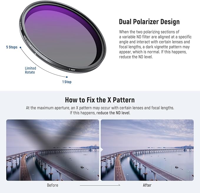 NEEWER 72mm ND2-32 Variable ND Filter - Image 5