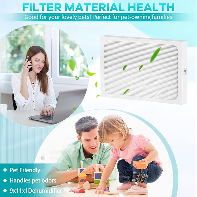 9 x 11 x 1 MERV 13 Replacement Dehumidifier Filter Compatible - Image 5