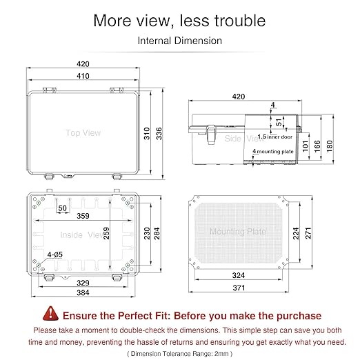 QILIPSU Waterproof Junction Box IP67 Outdoor Plastic Electrical Project - Image 6