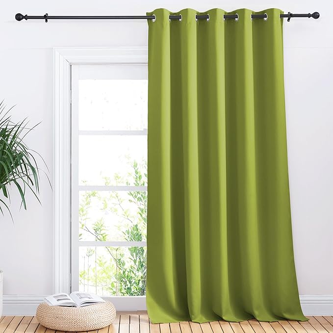 NICETOWN Sliding Door Curtains, Wide Thermal Blackout Patio Door Curtain Panel by NICETOWN