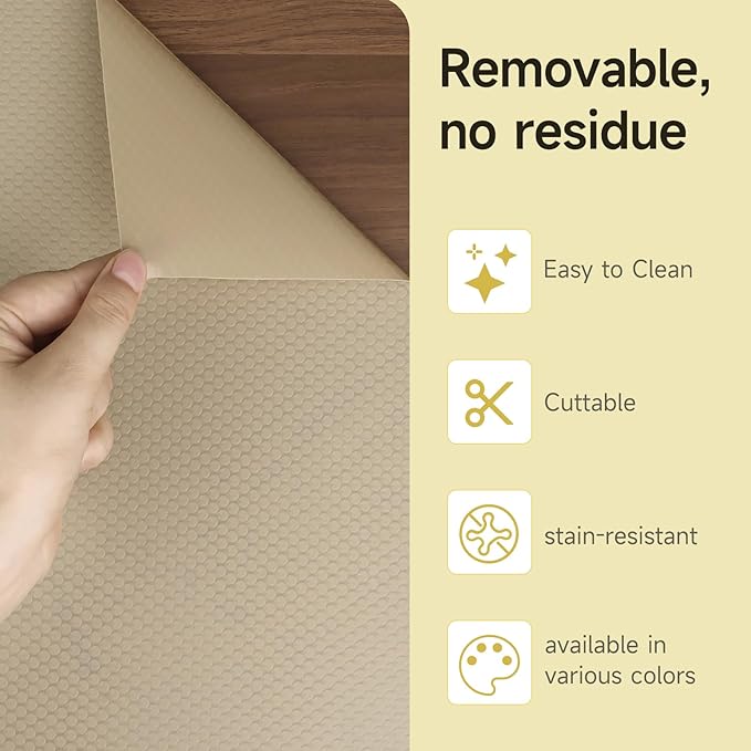 WochiTV Adhesive Shelf Liner 30 X 240 Inches Peel and Stick Kitchen Liner - Image 5