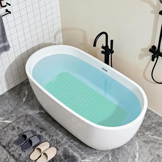 Anti-Slip Bathtub Shower mat, 39.3×15.7 inch（Approximately 100 × 40cm） Soft - Image 5
