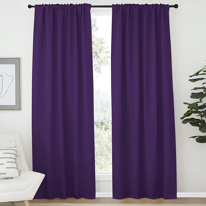 NICETOWN Bedroom Curtains Blackout Drapery Panels - Image 2