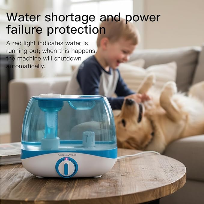 MegaWise Humidifiers for Bedroom Home, 5.0L Cool Mist Humidifier for Home Plant - Image 2