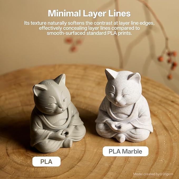 ANYCUBIC Marble PLA 3D Printer Filament, 3D Printing Rock PLA Filament 1.75mm - Image 3