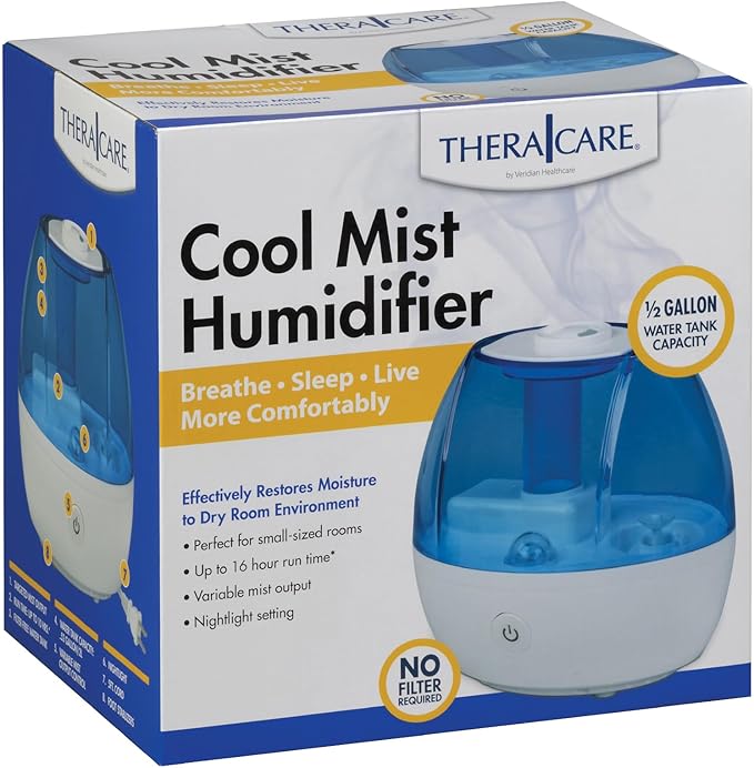 Thera|Care Cool Mist Ultrasonic Humidifier | - Image 2