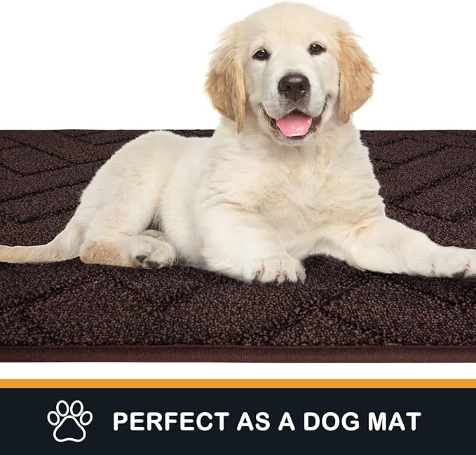 PURRUGS Dirt Trapping Door Mat 24" x 35.5", Non-Slip Machine Washable Entry Rug - Image 6