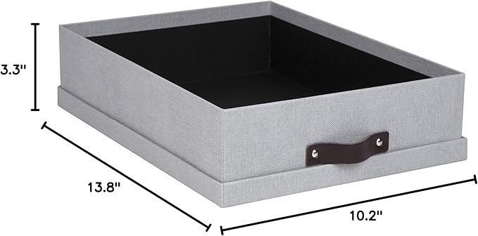 Bigso Oskar Canvas Fiberboard Document Letter Box - Image 5