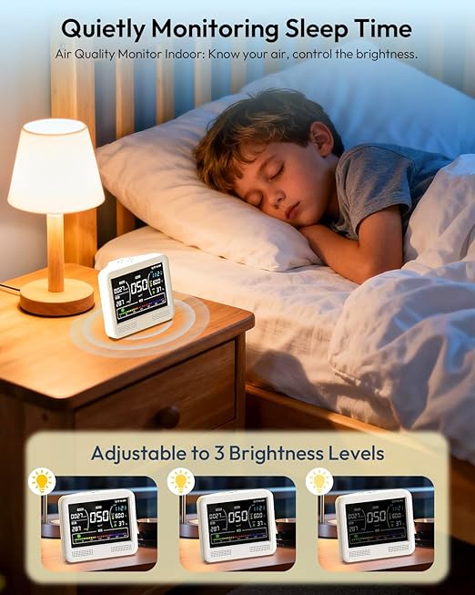Air Quality Monitor Indoor, 16 in 1 Air Quality Tester - Image 6
