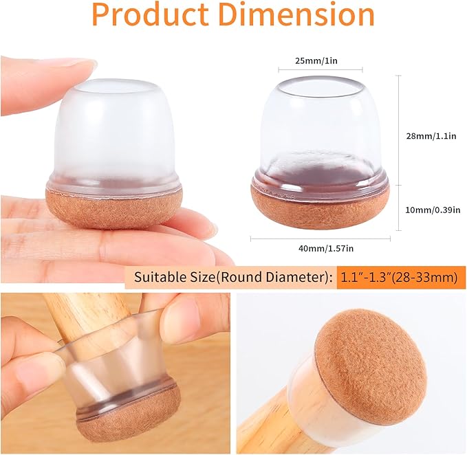 Silicone Chair Leg Floor Protectors - Image 4