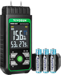 VIVOSUN Wood Moisture Meter, 3-In-1 Pin-Type Digital Moisture Tester, Ambient by VIVOSUN