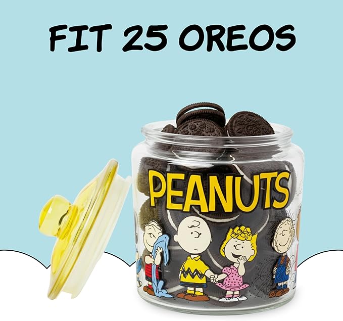 Silver Buffalo Peanuts Squad Featuring Charlie Brown, and Franklin Glass Cookie - Image 3