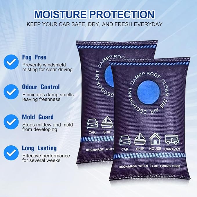 Reusable Dehumidifier Bags, Car Moisture Absorber - Image 5