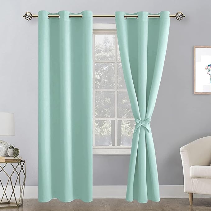 Hiasan Blackout Curtains for Bedroom, 38 x 84 Inches Long - Image 2