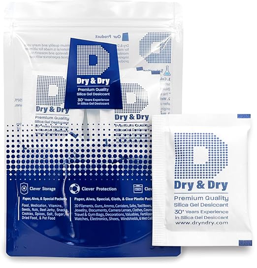 Dry & Dry 10 Gram Silica Gel Packets Silica Gel Desiccants, Silica Gel Packs by DryDry