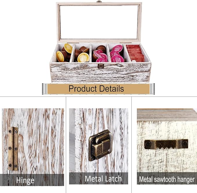 Wall Mounted Wooden Collectible Display Case 5 Shelf Display Storage - Image 5