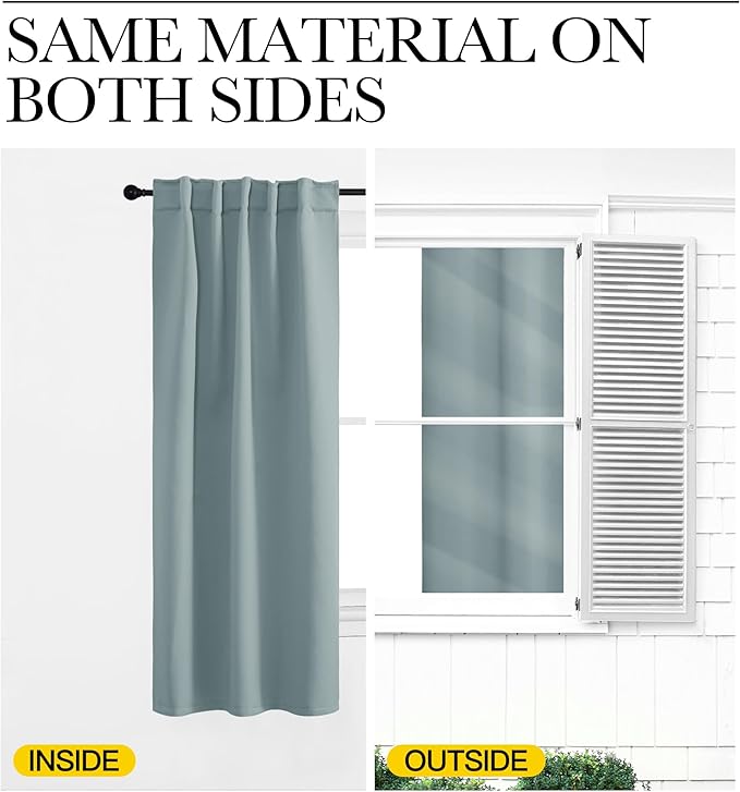 NICETOWN Bedroom Blackout Curtain Panels - Image 6