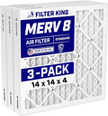 Filter King 14x14x4 Air Filter Dust & Allergy Control AC Furnace Filters by FilterKing