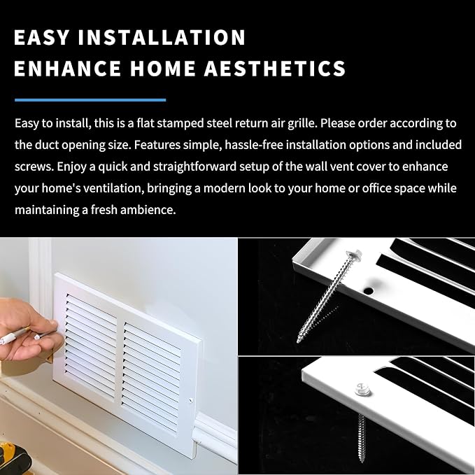 Vent Cover 20 x 14, Air Return Vent Cover, Flat Vent Cover, Rejillas De Aire - Image 6