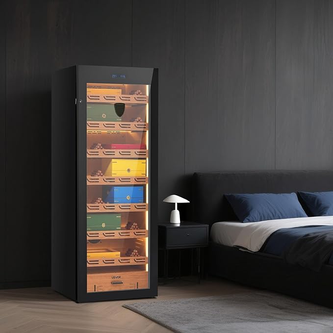 VEVOR Electric Humidor, Constant Humidity & Temperature Control, Spanish Cedar - Image 8