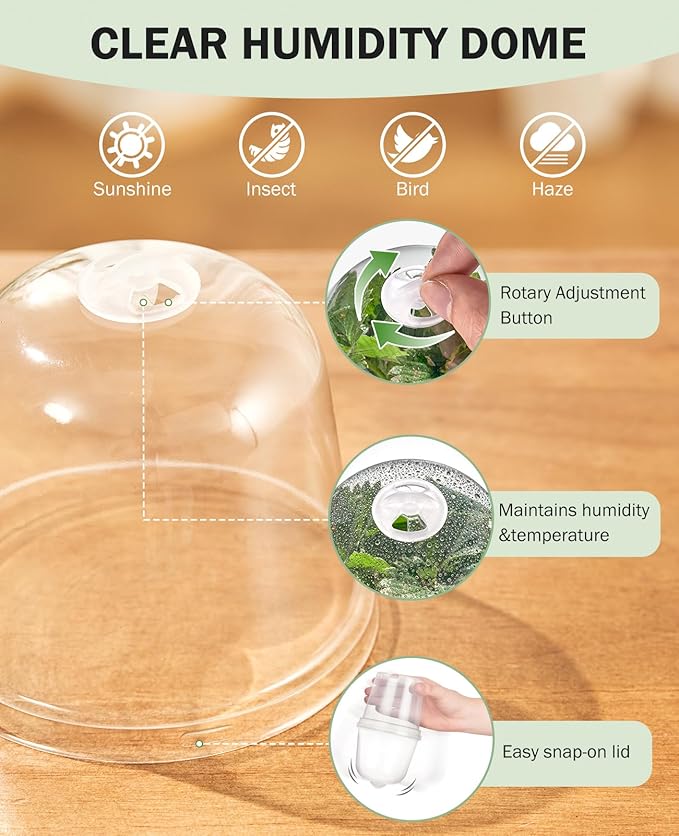 homenote Nursery Pots for Plants, 3/4/5 Inch Plant Pot for Planting - Image 5