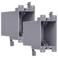 Airmont Products 20 Cu in Deep Old Work Electrical Box, 1-Gang Non-Metallic PVC by AirmontProducts