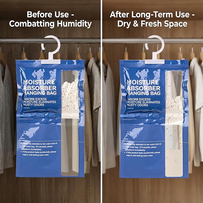 Dehumidifier Bags Hanging Moisture Absorbers – 4 Packs Dehumidifiers - Image 3