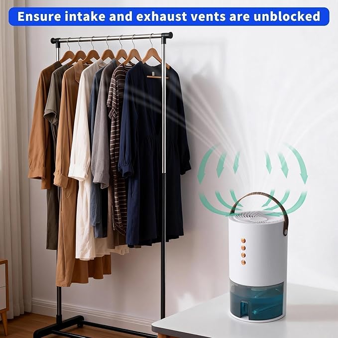 Dehumidifiers for Home, 60 Oz Small Dehumidifier for Basement. Portable - Image 5