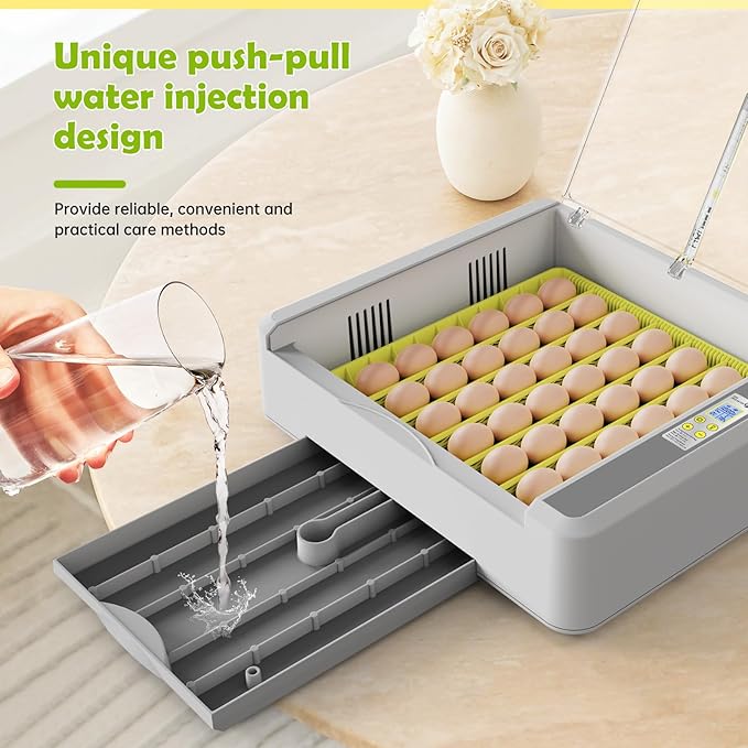 Egg Incubator for Hatching Chicks, 36 Eggs Automatic Turner - Image 6
