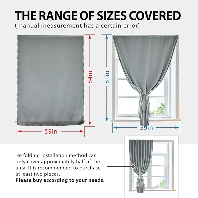 Magic Tape Stick on Portable Curtains - Image 3