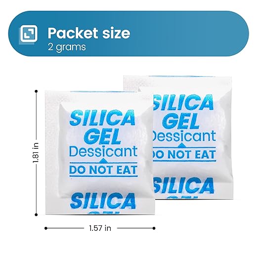 Silica Gel Packets, Moisture Absorbers Desiccant Packs - Image 2