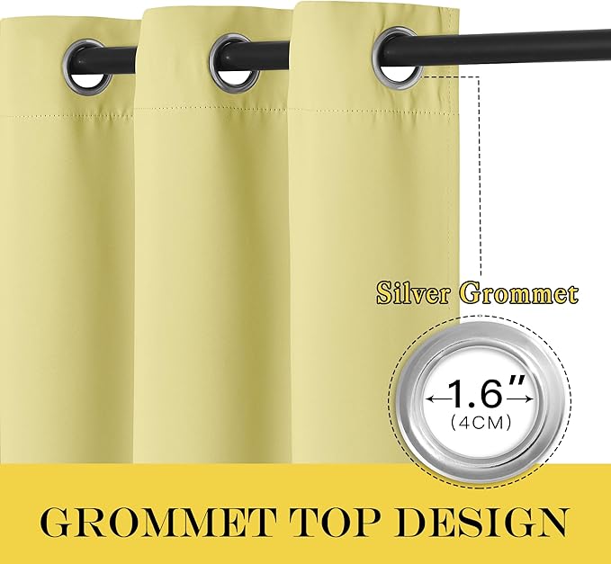 NICETOWN Room Divider Curtain 132 Inches Long, Wide Blackout Sliding Door - Image 5