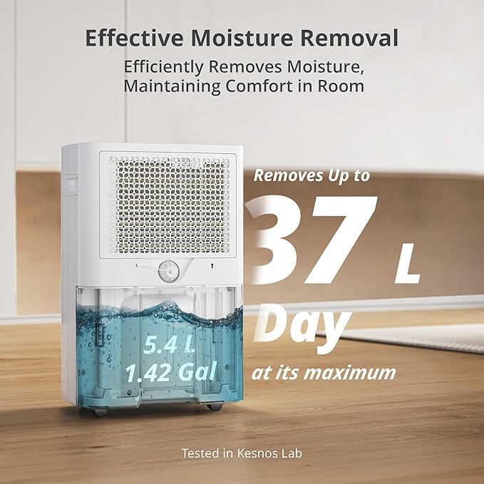 Kesnos 5, 000 Sq. Ft. Most Efficient Energy Star 2025 Dehumidifier - Image 5