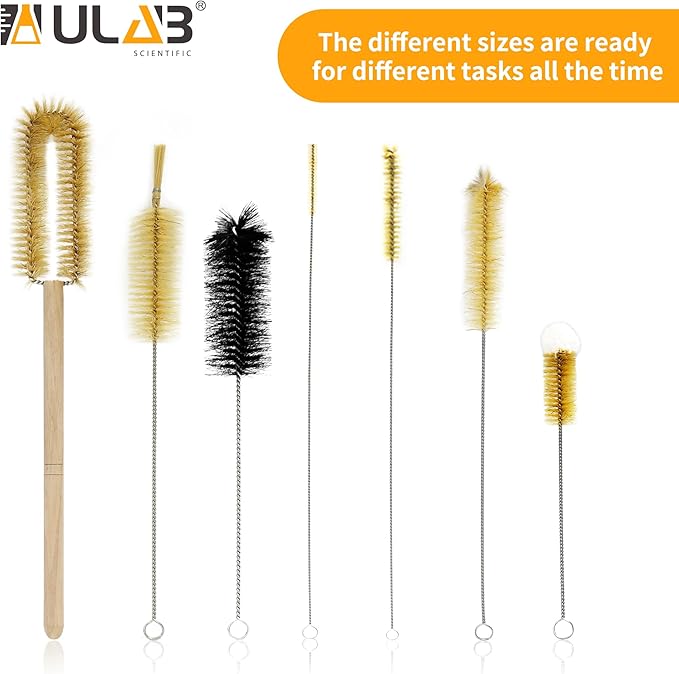 ULAB Scientific Lab Cleaning Brush Set, 7 Sizes - Image 6