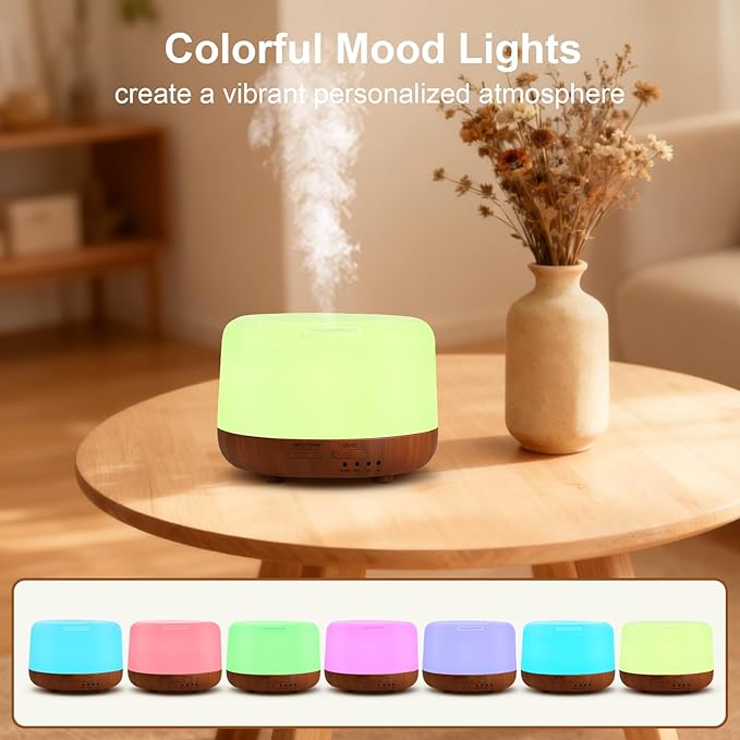 300ML Essential Oil Diffuser for Home, Aromatherapy Diffuser - Image 5
