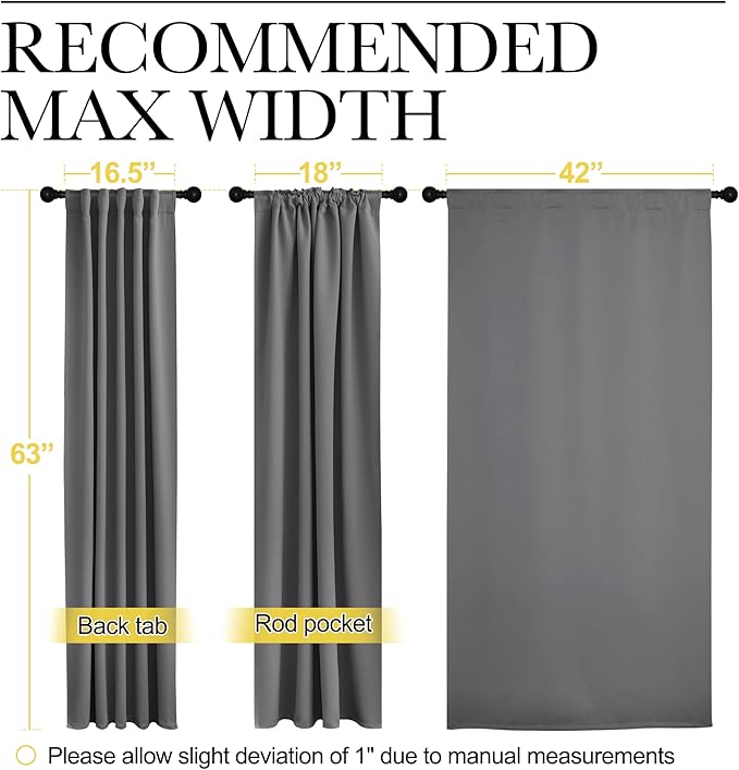 NICETOWN Blackout Curtain Panels - Image 7