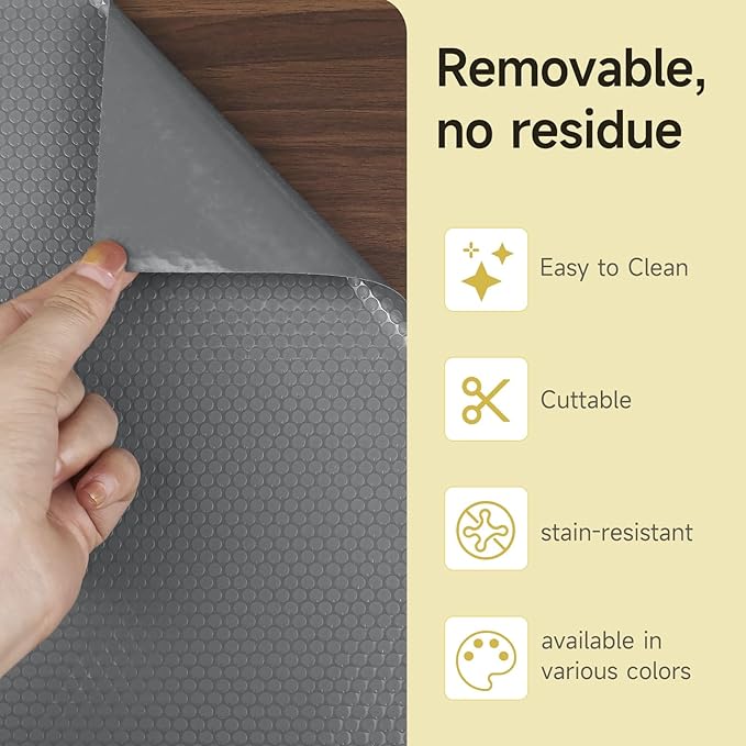 WochiTV Adhesive Shelf Liner 11.8 X 120 Inches Peel and Stick Kitchen Liner - Image 5