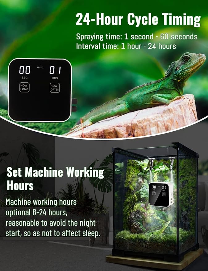 Reptile Mister Automatic, Quiet Reptile Misting System - Image 2